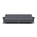 Copridivano Elasticizzato in Poliestere e Cotone Fashionable Grigio Scuro