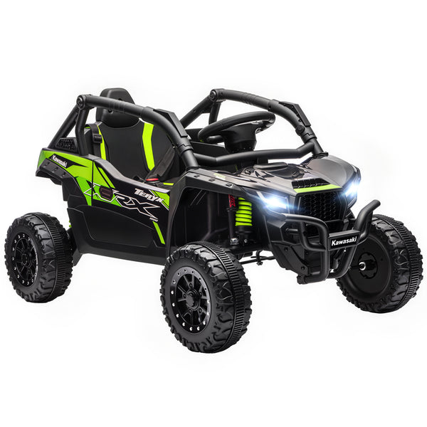 Macchina Elettrica per Bambini 3-5 Anni 12V con Licenza Kawasaki Doppio Motore Telecomando e Musica Nero online