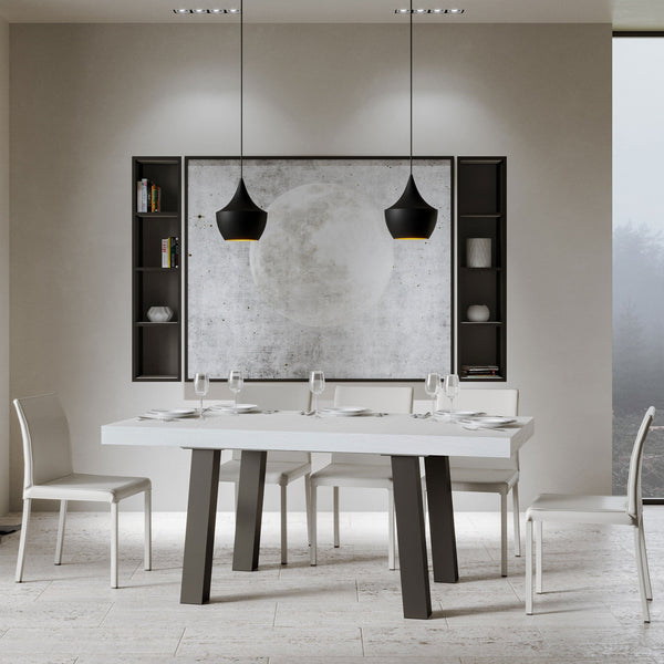 Tavolo 160x90x77 cm Bridge Fix Bianco Frassino online