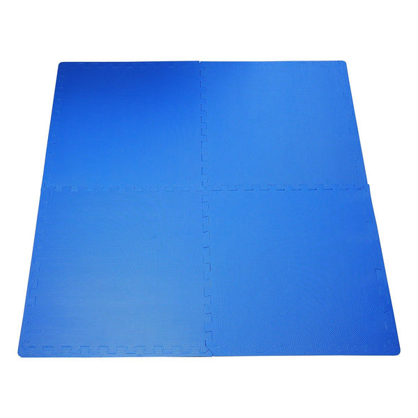 Tappeto Puzzle a Incastro Set 8 Pezzi 60x60 cm Blu online