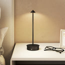 Lampada da Tavolo Touch Luce Led 3 Tonalità Ricaricabile con USB in Acciaio Nero  