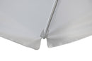 Ombrellone da Giardino 3x2m Tessuto Poliestere Bianco