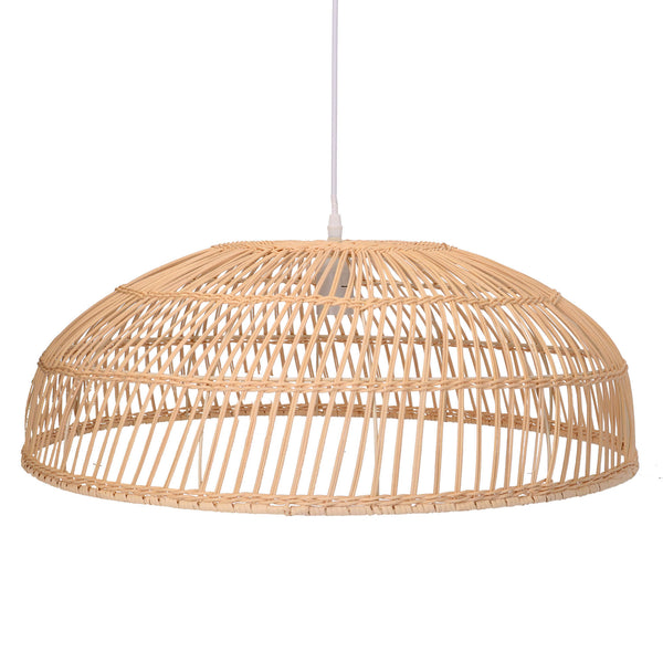 prezzo Lampadario in rattan naturale con attacco cm Ø60,5xhx21,5