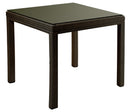 Tavolo da Giardino 80x80x73 cm in Polyrattan Adila Noce