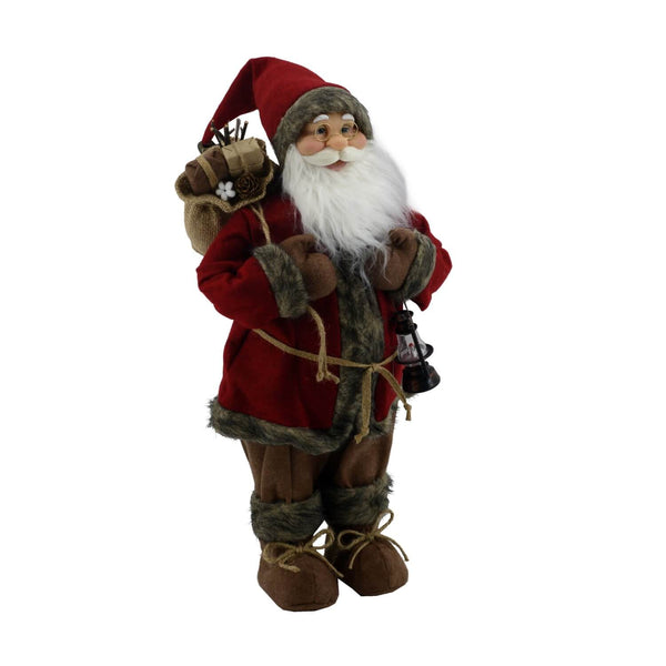 Pupazzo Babbo Natale 40x82x30cm Rosso prezzo