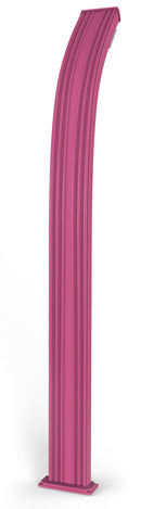 Doccia Solare da Esterno Giardino 25L Miscelatore Arkema Spring Fascia Inox Fuxia