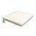 Cuscino Real Seduta 50x45x4 cm in Poliestere Ecrù