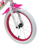 Bicicletta per Bambina 16" 2 Freni  Unicorno Bianca/Rosa