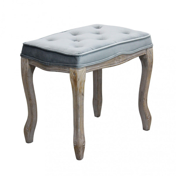 Sgabello Marly 50x36x47 h cm in Velluto Grigio online