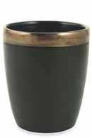 Set 6 Bicchieri per Acqua in Gres 330 ml Villa d'Este Home Tivoli Nero Naima