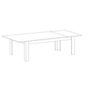 Tavolo allungabile 137/185x79x90 cm Artica rovere samoa