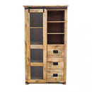 Mobile Warren 100x45x180 h cm in Legno Marrone