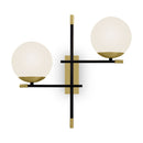 Lampada da parete Modern in Metallo e Vetro Nostalgia Opaco Oro