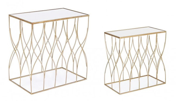 sconto Set 2 Tavolini Rettangolari Elenor