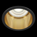 Faretto da incasso Downlight in Alluminio Reif Nero con Oro