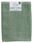 Set Spugna Asciugamani Ospite + Salvietta Verde Salvia