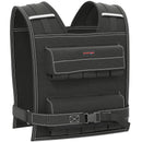 Gilet Zavorrato da 20kg Regolabile 50x40 cm con Strisce Catarifrangenti Nero      