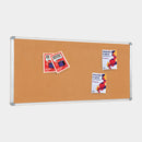 Lavagna con Fondo in Sughero 200x100 cm in Alluminio Silver