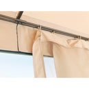 Gazebo da Giardino in Ferro 3x3xH2,90m Rama Giunone Ecrù