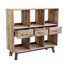 Mobile Maximillian 120x40x110 h cm in Pino riciclato Marrone