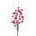 Set 12 Pick Bacche Ilex 32 cm Rosso