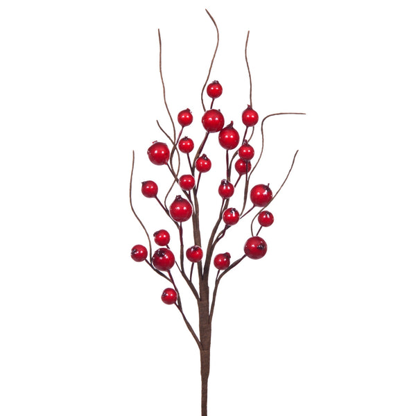 online Set 12 Pick Bacche Ilex 32 cm Rosso