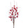 Set 12 Pick Bacche Ilex 32 cm Rosso