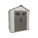 Casetta Box da Giardino Gardenia S 210x164x252 cm Area 3,44 mq in HDPE Grigio e Marrone Scuro      