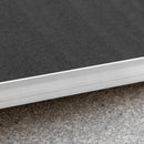 Rampa Pieghevole per Sedia a Rotelle 183x73.5 cm con Rivestimento Antiscivolo e Bordi di Sicurezza in Alluminio Nero      