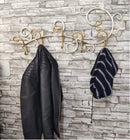 Appendiabiti da Parete 60x33 cm in Ferro Battuto Nero