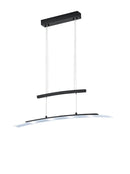 Lampada a Sospensione da Interno a LED in Metallo Nero Opaco
