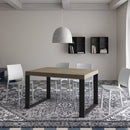 Tavolo Allungabile 140-244x90x77 cm Tecno Premium Tortora Telaio Antracite 