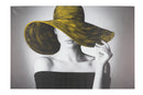 Stampa su Tela con Applicazioni Hat 120x3,8x80 cm in Legno e canvas