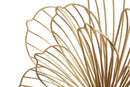 Pannello Flowery Stick 50x8x47 cm in Ferro Oro