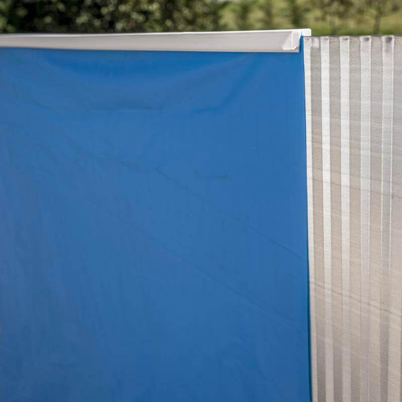 Piscina Ovale Fuori Terra 915x470xh132 cm in Acciaio e PVC Gre Haiti