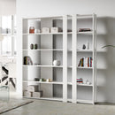 Libreria Moderna 5 Ripiani 178x36x204 cm in nobilitato Bianco