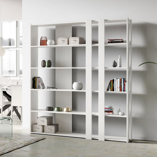 sconto Libreria Moderna 5 Ripiani 178x36x204 cm in nobilitato Bianco
