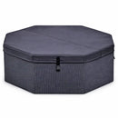Vasca Idromassaggio Piscina Spa Semirigida Ottavia 4 Adulti 2 Bambini 1000 L 193x193x70 cm in PVC Grigio 