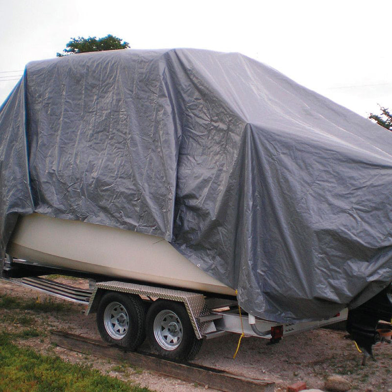 Telo Occhiellato Multiuso 5x8m in Polietilene 180gr Grigio