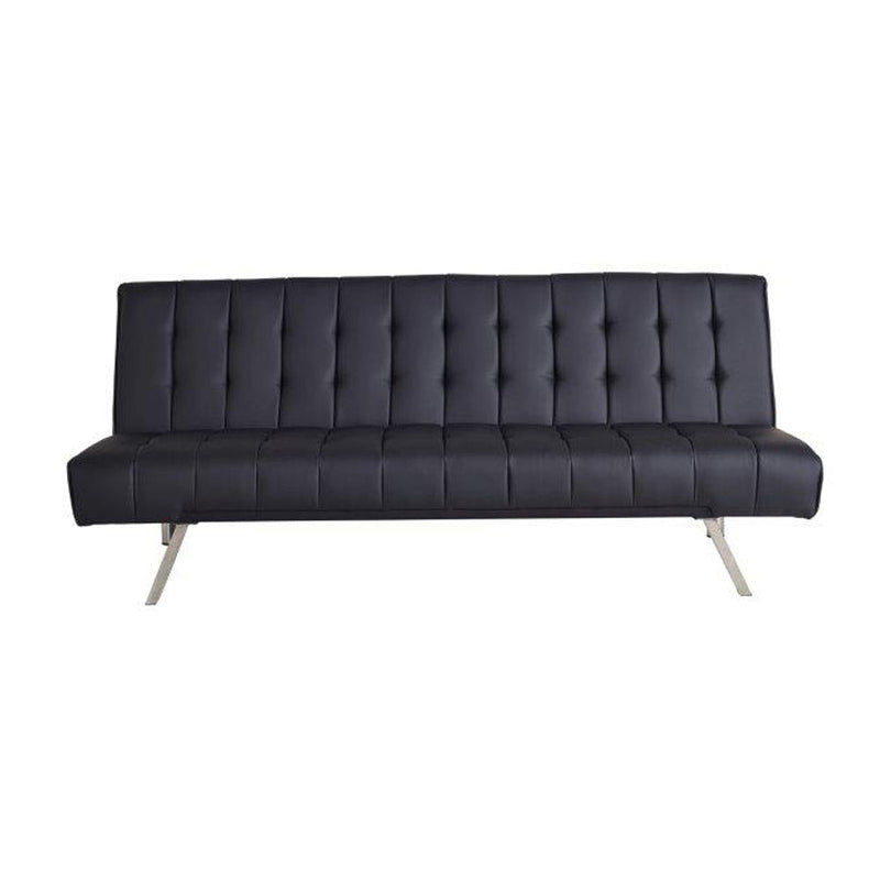 Divano Letto Prontoletto Click Clack Rivestimento in Similpelle Nero Darrel