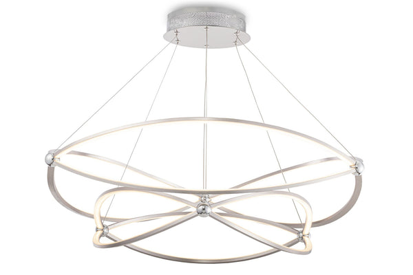 acquista Lampada pendente Modern in Metallo Weave Nickel