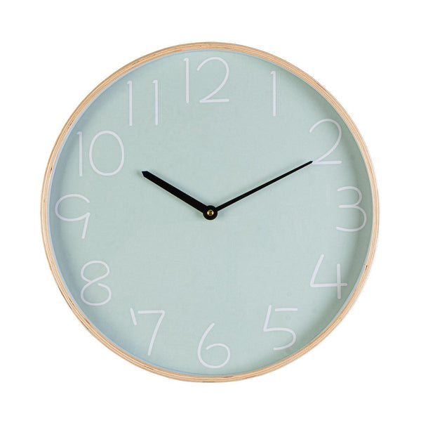 Orologio da Parete  Ø40,8x4,8 cm in Legno Lorens Verde Chiaro sconto