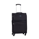 Trolley Valigia Media Espandibile in Poliestere TSA Ravizzoni Manila Nero