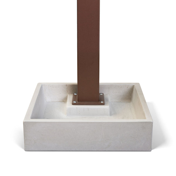 Basamento per Fontana 40x40x10 cm in Calcestruzzo Plinto XL Grigio