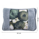 Borsa Acqua Calda Elettrica Scaldamani Ricaricabile Grigio