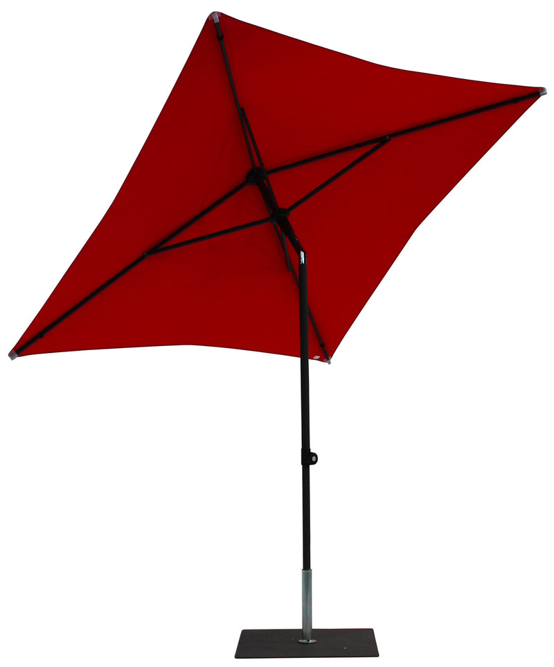 Ombrellone da Giardino 2x2 m Palo Ø38 mm in Alluminio Tessuto Poliestere Trend Rosso