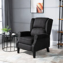 Poltrona Massaggiante e Reclinabile 78x84x101 cm con Funzione Riscaldante Nera