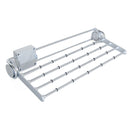 Porta Pantaloni Estraibile per Armadio 46 cm in Acciaio e Plastica Emuca Grigio Metallizzato