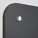 Pannello Fonoassorbente da Parete con Fori 100x100 cm Kit di 4 distanziali Coprivite Cromo Finitura Antracite    