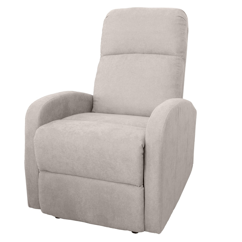 Poltrona Relax Reclinabile Manuale 75x65x101 cm in Tessuto Beige